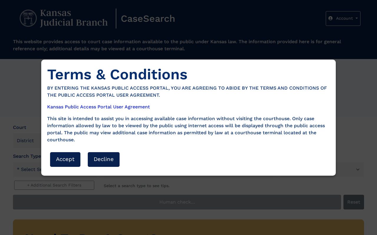 Miami County court docket CaseSearch portal