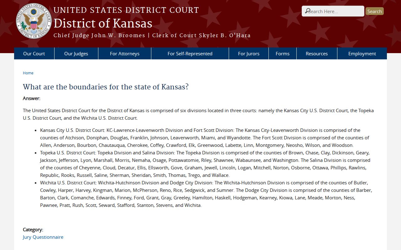 Miami County court docket federal court boundary
